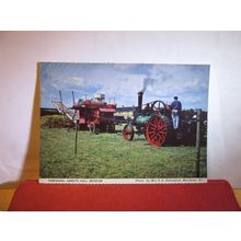 THRESHING, ABBOTS HALL, STOWMARKET, by E K Hadingham of Mendham W.I. postcard =