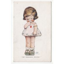 I'se Engaged Dears Artist Signed Mabel Lucie Attwell Postcard A333