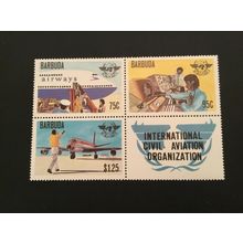 ICOLLECTZONE Barbuda 391-93A blocks VF NH