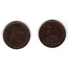 Great Britain. Victoria. Halfpenny 1862. dy15708