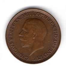 Great Britain. George V. Halfpenny 1928. dy11289