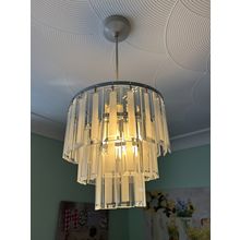 3-tiered Hanging Glass Pendant Ceiling Light