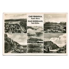 Postcard South Africa Cape Peninsula Kaap Skiereiland multiviews towns mountains