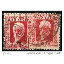 1931 Michel 623I+623II - #2 fine used (o) - with and without control number
