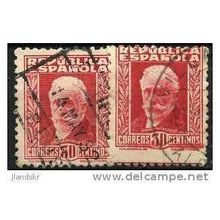 1931 Michel 623I+623II - #3 fine used (o) - with and without control number