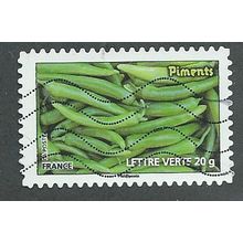 FRA 2012 ( LETTER 20g) 'GREEN VEGETABLES ' FINE USED (EBID41-180)