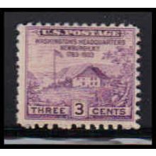 752 3c Washington's Hdqs Barely Clears MNH O4792