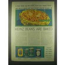 1931 Heinz Baked Beans Ad - If You Think All the Beans