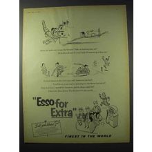 1958 Esso Extra Gasoline Ad - Stump the Umpire