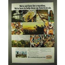 1972 Texaco Oil Ad - Help Clean Up America's Air