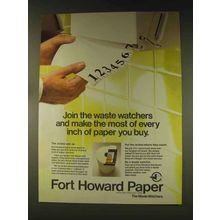 1976 Fort Howard Paper Ad - The Waste Watchers