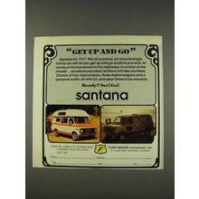 1977 Fleetwood Santana Vancamper Ad - Get Up and Go