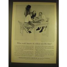 1962 Massachusetts Mutual Life Insurance Company Ad - Norman Rockwell