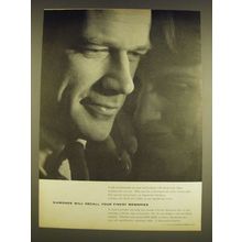 1962 De Beers Diamonds Ad - Diamonds will recall your finest memories