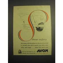 1948 Avon Tyres Ad - Silent Safety
