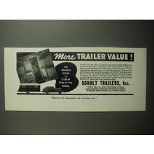 1937 Schult Trailers Ad - More trailer value