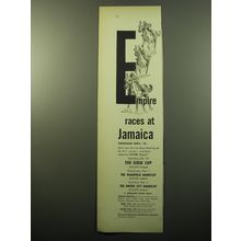 1950 Jamaica Racetrack Advertisement - Empire Races at Jamaica