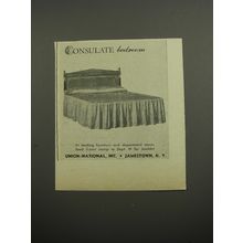 1952 Union-National Consulate Bed Advertisement