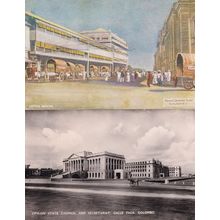 Colombo Hotel Lipton Tea State Counci Building RPC 2x Postcard s