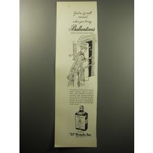 1954 Ballantine's Scotch Advertisement - You're so well received