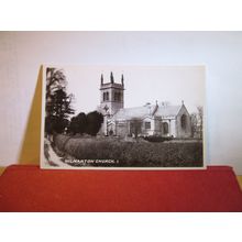 THE CHURCH, HILMARTON, WILTSHIRE unused antique postcard =