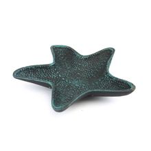 Pack Of 2] Seaworn Blue Cast Iron Starfish Decorative Bowl 8""