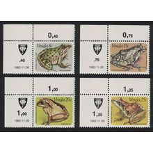Venda Frogs 4v Corners 1982 MNH SG#67-70