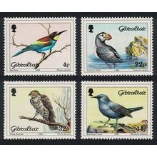 Gibraltar Birds Buzzard Thrush Honey0eater 4v 1996 MNH SG#596-599