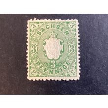 ICOLLECTZONE German Saxony 15a XF hinged