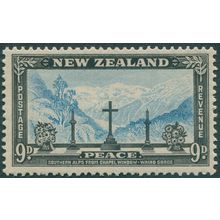New Zealand 1946 9d blue & black Peace SG675 MNH