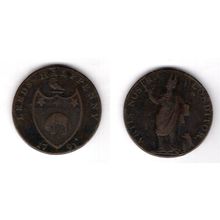 Great Britain. Leeds Halfpenny 1791. dy13653