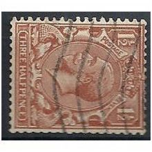 1924 SG419a 1d Scarlet Wmk Block Cypher Sideways Good/Fine Used. ..