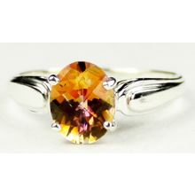 Twilight Fire Topaz, 925 Sterling Silver Ring, SR058