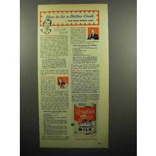1952 Carnation Evaporated Milk Ad - Be a Better Cook