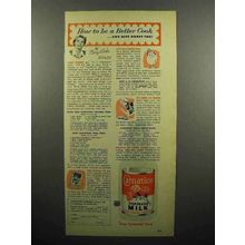 1952 Carnation Evaporated Milk Ad - How To Be Better Cook