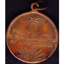 1951 Australia Medallion Fifty Years Commonwealth of Australia