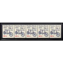 2266 24.1c Tandem Bicycle Very Fine MNH Dry Gum PNC 1/5 X1358