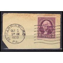 Used 720 3c George Washington Fine Harrisburg, Pa. BPS E1342