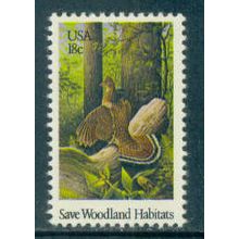 1924 18c Ruffed Grouse Fine MNH MA0859