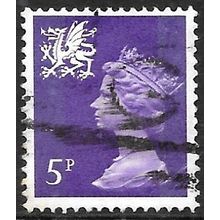 1958-69 Wales Definitive - SG W19 5p QEII C5