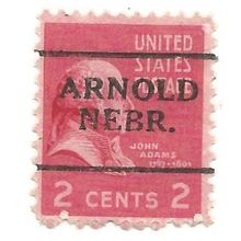 PRECANCEL -T&T ARNOLD, NEB 701 ON 2c PREXY