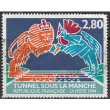 France 1994 Michel 3023 O Cote (2008) 1.10 € Tunnel sous la Manche Cachet rond