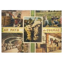 DISTILLERY, CHARENTE, FRANCE used postcard c. 1975 postmark =