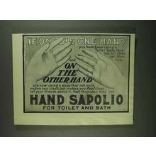 1907 Sapolio Soap Ad - If, On the One Hand