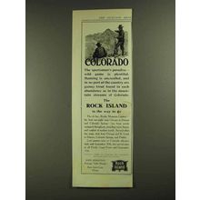 1907 Rock Island Railroad Ad - Colorado