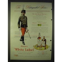1940 Dewar's White Label Scotch Ad - 10th Royal Hussars