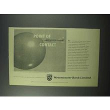 1960 Westminster Bank Limited Ad - Point of Contact