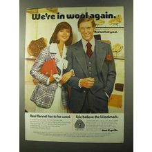 1973 Wool Bureau Ad - We're in Wool Again