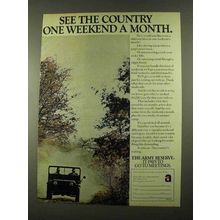 1974 US. Army Reserve Ad - See The Country