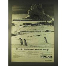 1976 Pan Am Airlines Ad - Easier to Remember